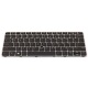 Клавіатура для ноутбука HP EliteBook 725 G3 725 G4 820 G3 820 G4 828 G3 828 G4 SILVER FRAME BLACK US BackLight (з пойнтстіком)