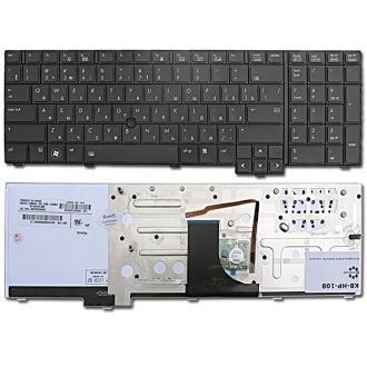 Клавіатура для ноутбука HP EliteBook 8740W BLACK RU BackLight (з пойнтстіком)