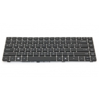 Клавіатура для ноутбука HP ProBook 4330S 4331S 4435S 4436 SILVER FRAME BLACK US