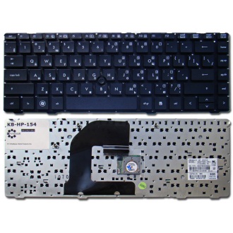 Клавиатура для ноутбука HP EliteBook 8460P 8470P 8470W, ProBook 6460B 6465B 6470B 6475B BLACK RU (с поинтстиком)