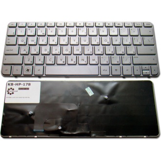 Клавіатура для ноутбука HP Mini 1103 110-3500 110-3600 110-3700 110-3800 210-2000 210-2100 210-2200 210-3000 210-4000 CQ10-600 CQ10-700 CQ10-800 SILVER FRAME SILVER RU