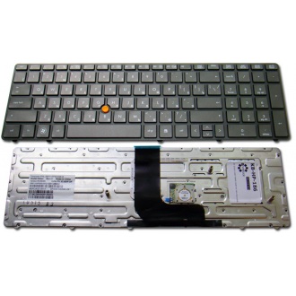 Клавиатура для ноутбука HP EliteBook 8760P 8760W GREY FRAME GREY RU (с поинтстиком)