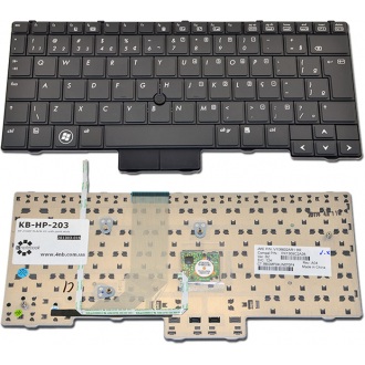 Клавіатура для ноутбука HP EliteBook 2540P BLACK US (з пойнтстіком)