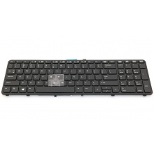 Клавиатура для ноутбука HP HP ZBook 15 G1 15 G2 ZBook 17 G1 17 G2 BLACK FRAME BLACK US (с поинтстиком)