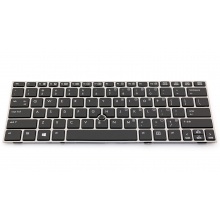 Клавиатура для ноутбука HP EliteBook 2170P SILVER FRAME BLACK US (с поинтстиком)