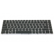 Клавіатура для ноутбука HP ProBook 5330 5330M SILVER FRAME BLACK RU BackLight