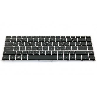 Клавиатура для ноутбука HP ProBook 5330 5330M SILVER FRAME BLACK RU BackLight