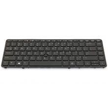 Клавиатура для ноутбука HP EliteBook 740 G1 740 G2 745 G1 745 G2 750 G1 750 G2 755 G1 755 G2 840 G1 840 G2 850 G1 850 G2, ZBook 14 G2 BLACK FRAME BLACK US BackLight (с поинстиком)
