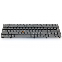 Клавиатура для ноутбука HP EliteBook 8760P 8760W GREY RU (с поинтстиком)