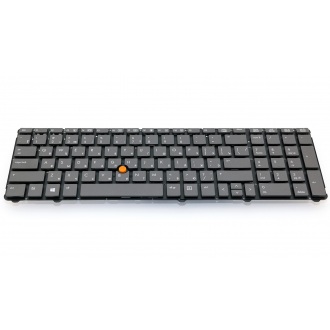 Клавіатура для ноутбука HP EliteBook 8760P 8760W GREY RU (з пойнтстіком)