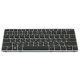 Клавіатура для ноутбука HP EliteBook 720 G1 720 G2 725 G2 820 G1 820 G2 GREY FRAME BLACK RU BackLight (з пойнтстіком)