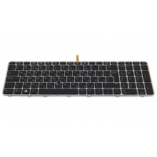Клавіатура для ноутбука HP EliteBook 755 G3 755 G4 850 G3 850 G4 ZBook 15u G3 15u G4 SILVER FRAME BLACK RU BackLight (з пойнтстіком)