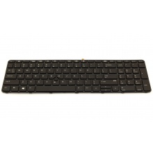 Клавиатура для ноутбука HP ProBook 650 G2 655 G2 450 G3 455 G3 470 G3 450 G4 455 G4 470 G4 BLACK FRAME BLACK US BackLight (с поинтстиком)