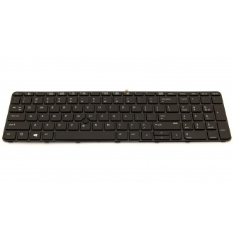 Клавиатура для ноутбука HP ProBook 650 G2 655 G2 450 G3 455 G3 470 G3 450 G4 455 G4 470 G4 BLACK FRAME BLACK US BackLight (с поинтстиком)
