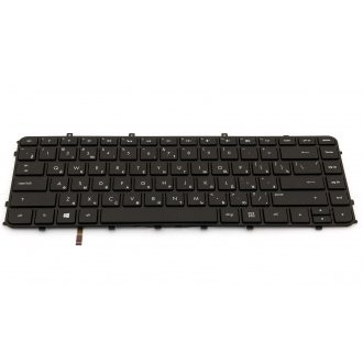 Клавіатура для ноутбука HP ENVY SleekBook 4-1000 4-1100 4-1200 6-1000 6-1100 6-1200 BLACK FRAME BLACK RU BackLight