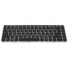 Клавиатура для ноутбука HP EliteBook 745 G3 745 G4 840 G3 840 G4 848 G3 848 G4 SILVER FRAME BLACK RU BackLight (с поинтстиком)