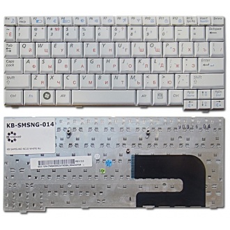 Клавиатура для ноутбука SAMSUNG N108 N110 N127 N130 N135 N138 N140 NC10 NС20 ND10 WHITE RU