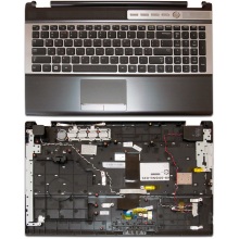 Клавиатура для ноутбука SAMSUNG RF510 RF511 BLACK RU (с крышкой, тачпадом, динамиком)