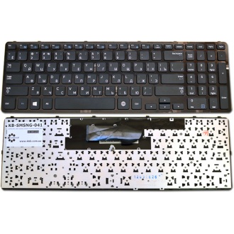 Клавіатура для ноутбука SAMSUNG 300 Series 15.6" NP355E5C BLACK FRAME BLACK RU (Win8)