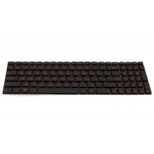 Клавіатура для ноутбука ASUS A56 N56 N76 R505 S550V S550X N550 U500VZ BLACK RU RED BackLight