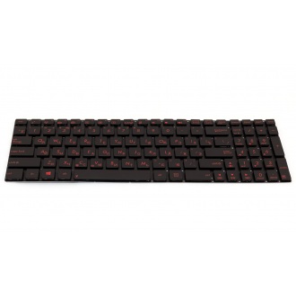Клавиатура для ноутбука ASUS A56 N56 N76 R505 S550V S550X N550 U500VZ BLACK RU RED BackLight
