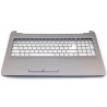 Верхняя крышка корпуса HP 250 G4 255 G4 250 G5 255 G5 Pavilion 15-ac 15-af 15-ay 15-ba SILVER с тачпадом