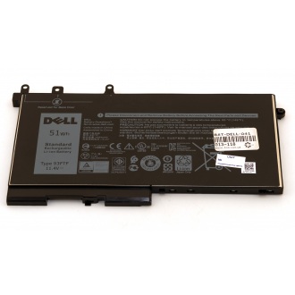 Батарея для ноутбука DELL Latitude 5280 5290 5480 5490 5491 5495 5580 5590 5591 Precision 3520 3530 7520 / 11.4V 4250mAh (51Wh) BLACK ORG (93FTF)