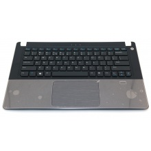 Верхняя крышка корпуса DELL Vostro 5460 5470 5480 с тачпадом/сканером отп. пальца серый