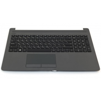 Верхняя крышка корпуса HP 250 G7 255 G7 Pavilion 15-da 15-db 15-dr 15-dx 15-ds 15t-da GREY с клавиатурой с тачпадом