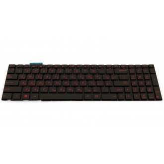 Клавіатура для ноутбука ASUS N551 N552 N751 R555 G551 GL551 GL752 BLACK RU Red BackLight