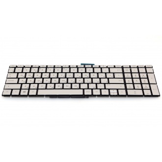 Клавіатура для ноутбука HP Pavilion 15-bs 15-bw 15-bu 15-cb 15-cd 17-bs ENVY x360 15-bq 250 G6 255 G6 256 G6 258 G6 15-ra 15-rb SILVER RU BackLight