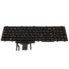 Клавиатура для ноутбука DELL E5550 E5570 5580 5590 5591 Precision M3510 M3710 BLACK RU BackLight (с поинтстиком)