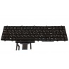 Клавіатура для ноутбука DELL E5550 E5570 5580 5590 5591 Precision M3510 M3710 BLACK RU BackLight (з пойнтстіком)