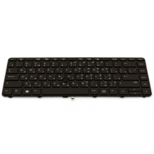 Клавіатура для ноутбука HP ProBook 430 G3 430 G4 440 G3 440 G4 640 G2 645 G2 640 G3 645 G3 BLACK РАМКА BLACK RU BackLight (з пойнстіком)