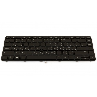 Клавіатура для ноутбука HP ProBook 430 G3 430 G4 440 G3 440 G4 640 G2 645 G2 640 G3 645 G3 BLACK РАМКА BLACK RU BackLight (з пойнстіком)