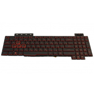 Клавіатура для ноутбука ASUS FX504 FX504GD FX504GE FX504GM FX505 FX705FX80 FX80GD FX80GE FX80GM FX86 BLACK RU Red BackLight