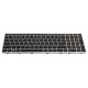 Клавиатура для ноутбука HP EliteBook 755 G5 850 G5 755 G6 850 G6 ZBook 15u G5 SILVER FRAME BLACK US (с поинтстиком)