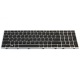 Клавиатура для ноутбука HP EliteBook 755 G5 850 G5 755 G6 850 G6 ZBook 15u G5 SILVER FRAME BLACK RU BackLight (с поинтстиком)