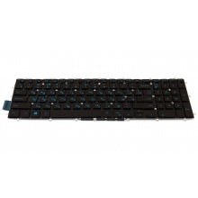 Клавиатура для ноутбука DELL Inspiron 3579 3779 5565 5567 5665 5587 7566 7567 7569 5765 5767 7588 Vostro 5568 BLACK RU с синими буквами BackLight