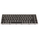 Клавиатура для ноутбука HP EliteBook 840 G5 840 G6 846 G5 846 G6 745 G5 745 G6 SILVER FRAME BLACK RU BackLight (с поинтстиком)