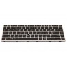 Клавіатура для ноутбука HP EliteBook 840 G5 840 G6 846 G5 846 G6 745 G5 745 G6 SILVER FRAME BLACK RU BackLight (з пойнтстіком)