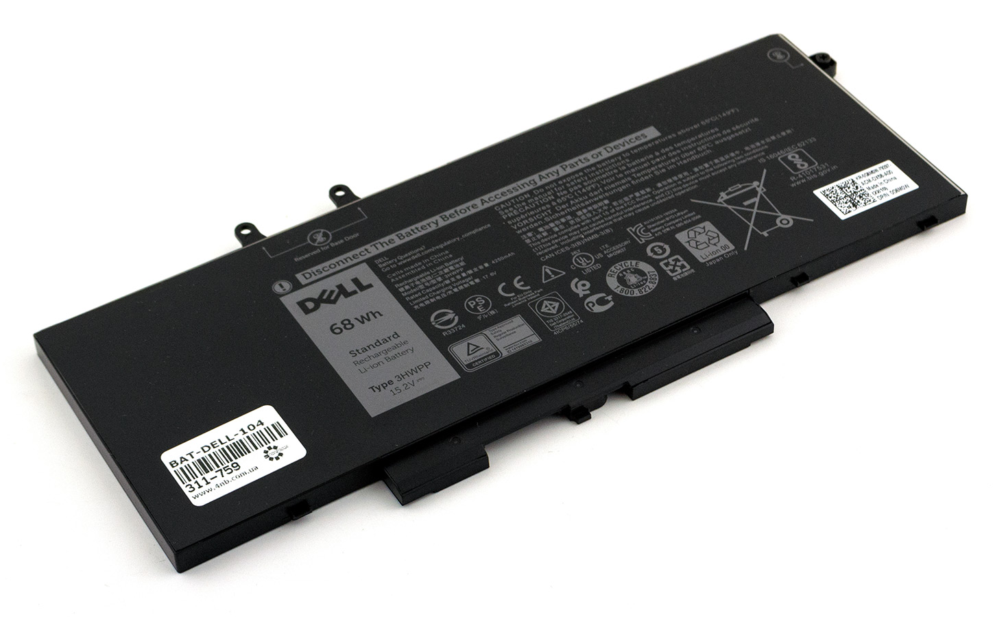 Батарея для ноутбука DELL Latitude 5401 5410 5411 5501 5510 5511