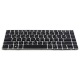 Клавіатура для ноутбука HP EliteBook Folio 9470M SILVER FRAME BLACK RU BackLight (з пойнтстіком)