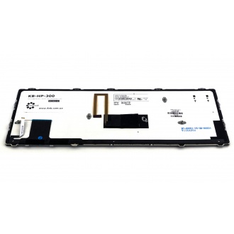 Клавіатура для ноутбука HP EliteBook Folio 9470M SILVER FRAME BLACK RU BackLight (з пойнтстіком)