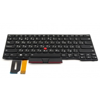 Клавиатура для ноутбука LENOVO ThinkPad Edge E480 L380 L480 T480S BLACK FRAME BLACK RU BackLight