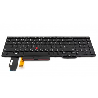 Клавиатура для ноутбука LENOVO ThinkPad Edge E580 E585 L580 P52 P72 BLACK FRAME BLACK RU BackLight
