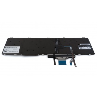 Клавіатура для ноутбука DELL Latitude 5500 5501 5510 5511 Precision 3540 3541 3550 3551 BLACK RU BackLight (з пойнтстіком)