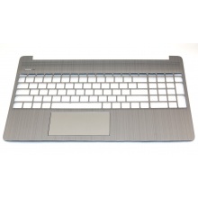 Верхняя крышка корпуса HP 15s-eq 15s-fq 15-dy 15-ef SILVER с тачпадом