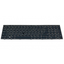 Клавиатура для ноутбука HP HP ZBook 15 G5 15 G6 ZBook 17 G5 17 G6 GREY FRAME BLACK RU BackLight (с поинтстиком)