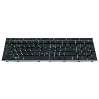 Клавіатура для ноутбука HP HP ZBook Fury 15 G7 15 G8 GREY FRAME BLACK RU BackLight (з пойнтстіком)